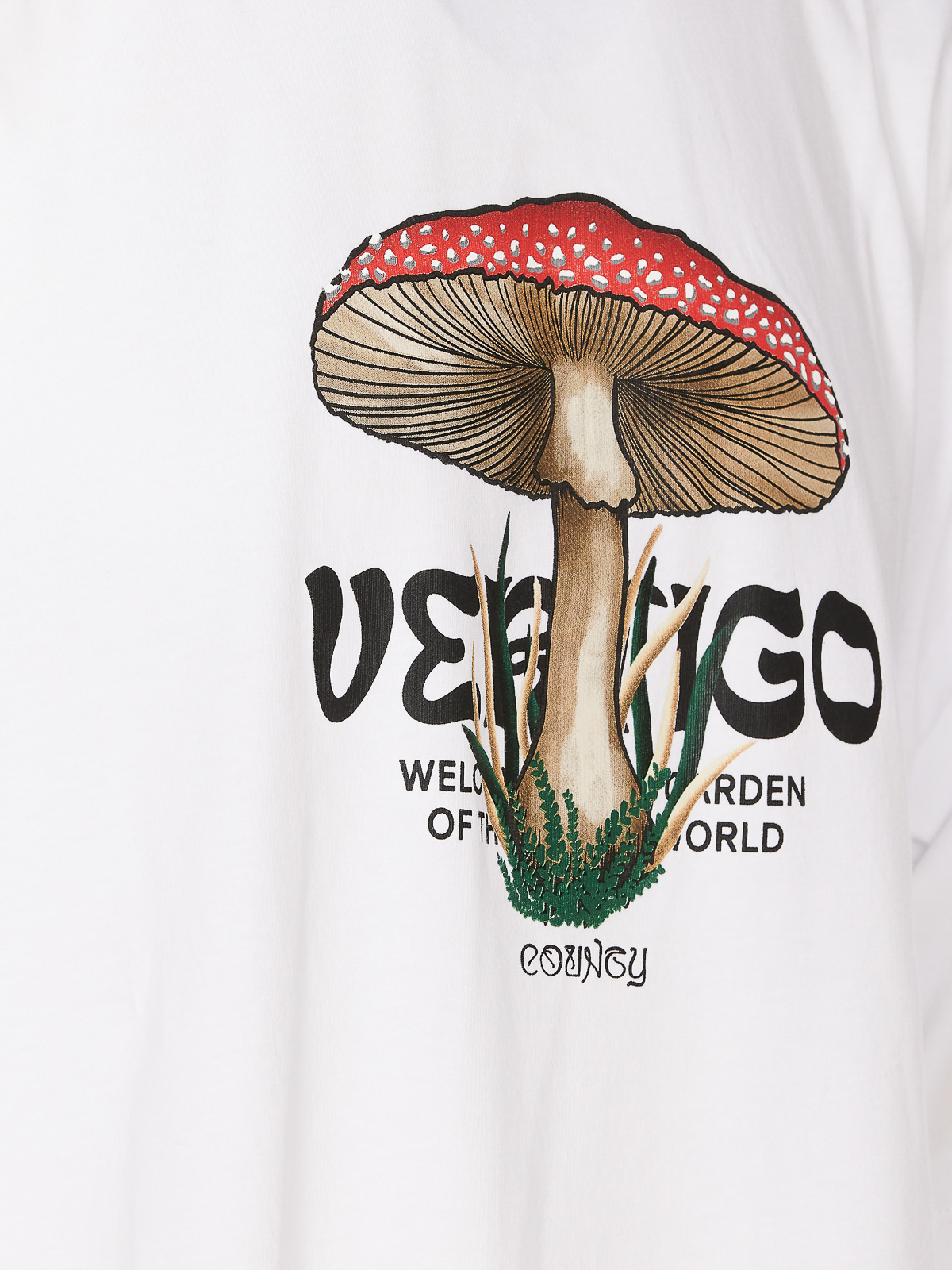 Shop Marcelo Burlon County Of Milan Vertigo Mushroom T-shirt In White