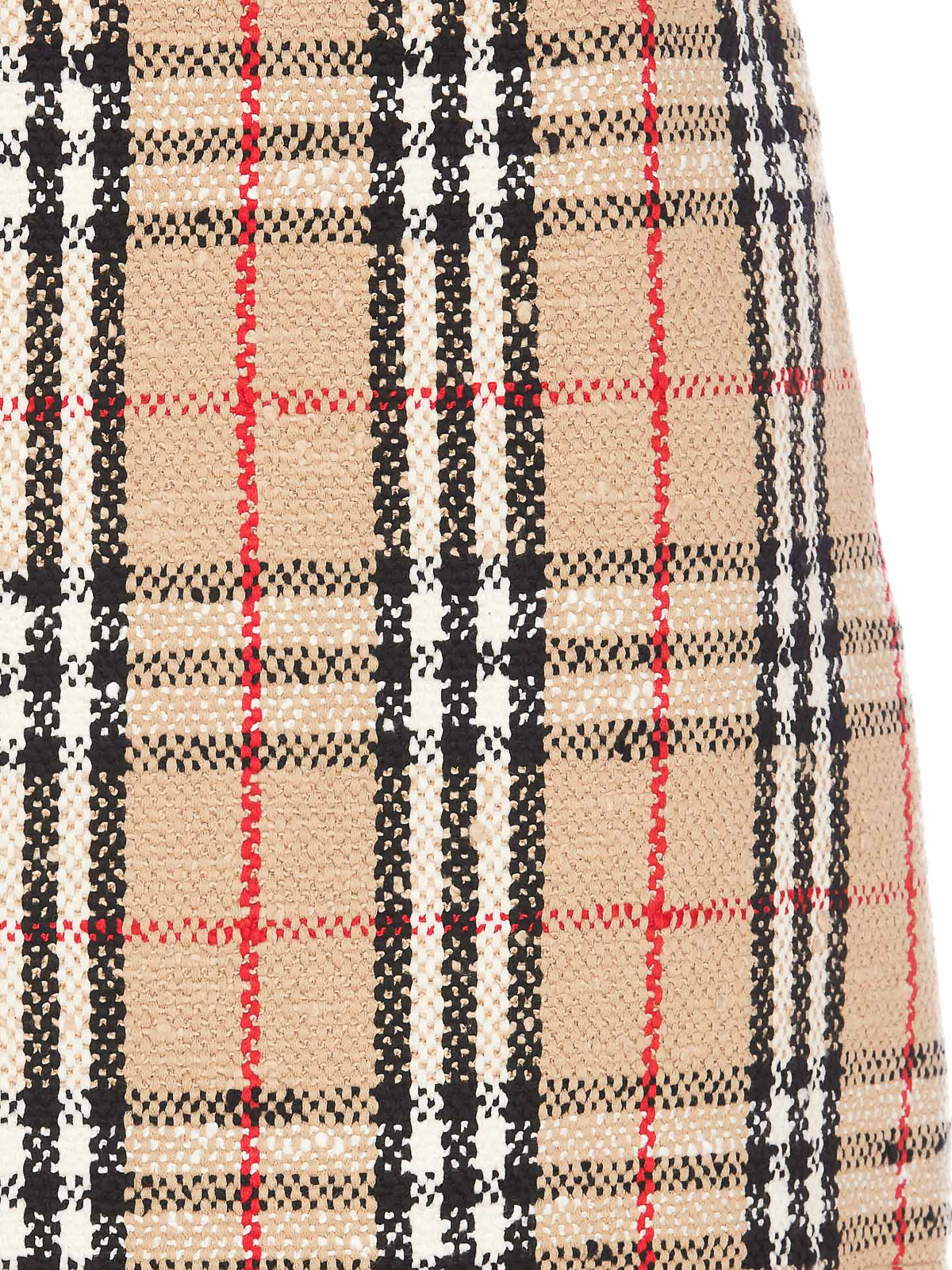 Vintage Check Boucle Miniskirt in Beige - Burberry