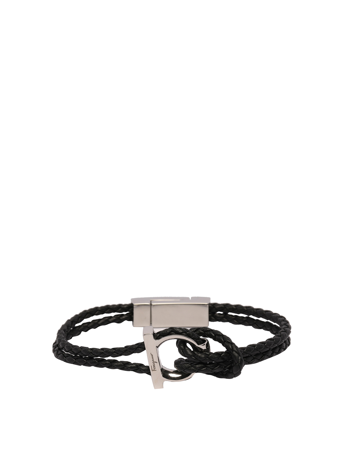 Leather bracelet Salvatore Ferragamo Pink in Leather - 38594553