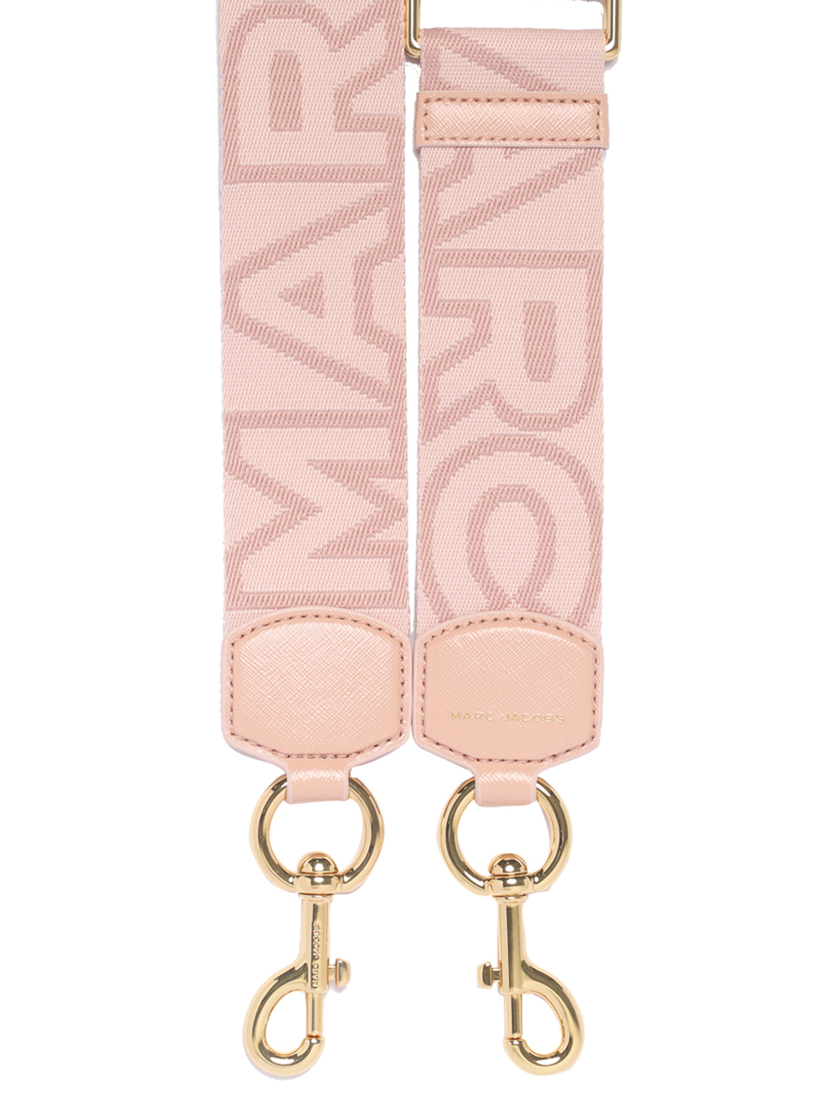 Shop Marc Jacobs The Outline Logo Webbing Strap In Nude & Neutrals