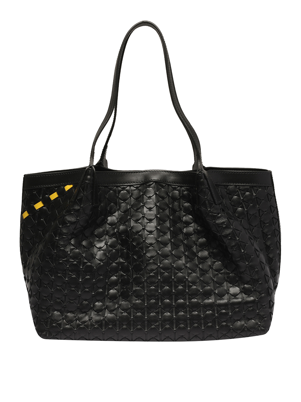 Shop Serapian Small Secret Mosaico Tote Bag In Black