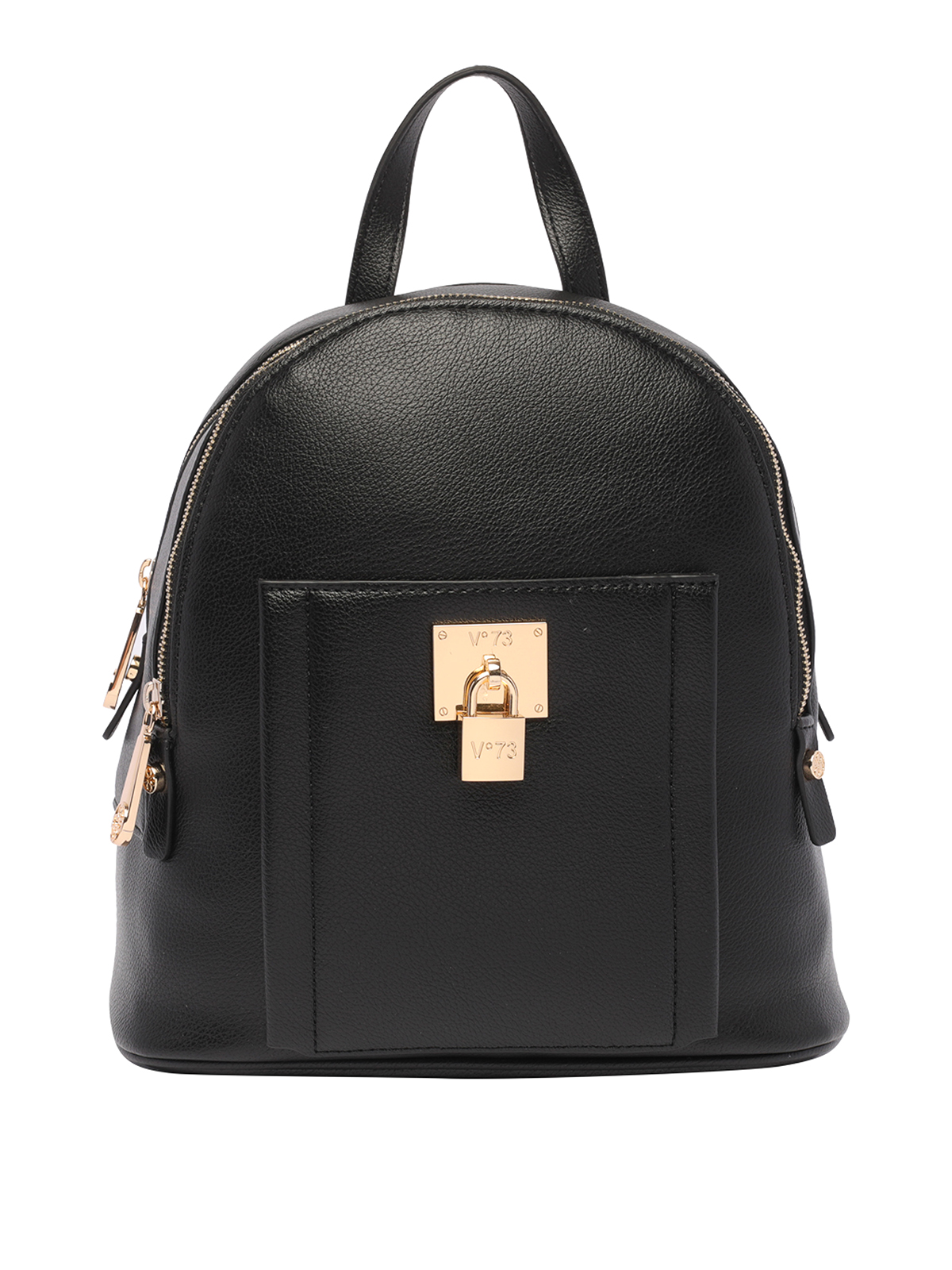 V73 Titania Padlock-detail Backpack In Black