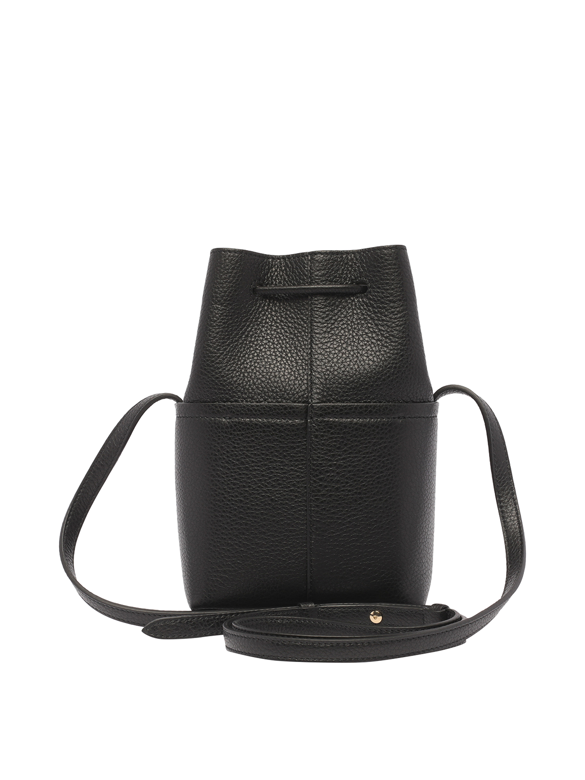 Ferragamo Salvatore Gancini Mini Leather Bucket Bag