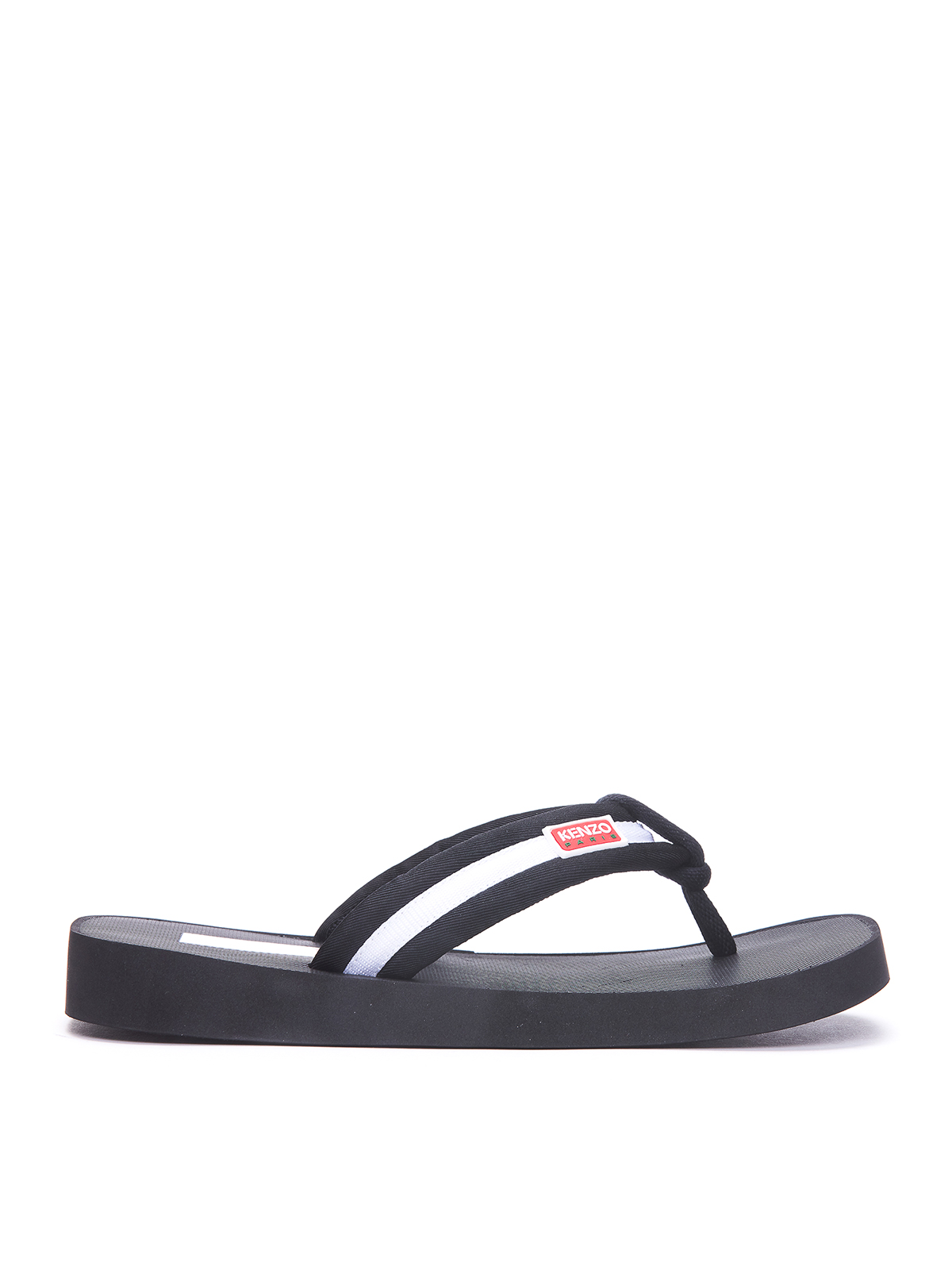 Shop Kenzo Setta Flip Flop Sandals In Black