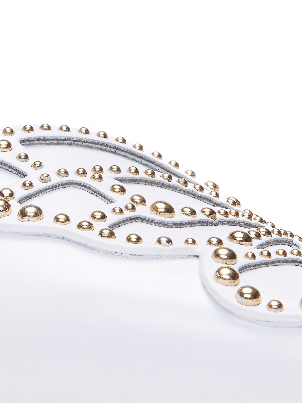 Sophia Webster フラットシューズ - 白 | SSS22064WHITE&GOLDSTUDS