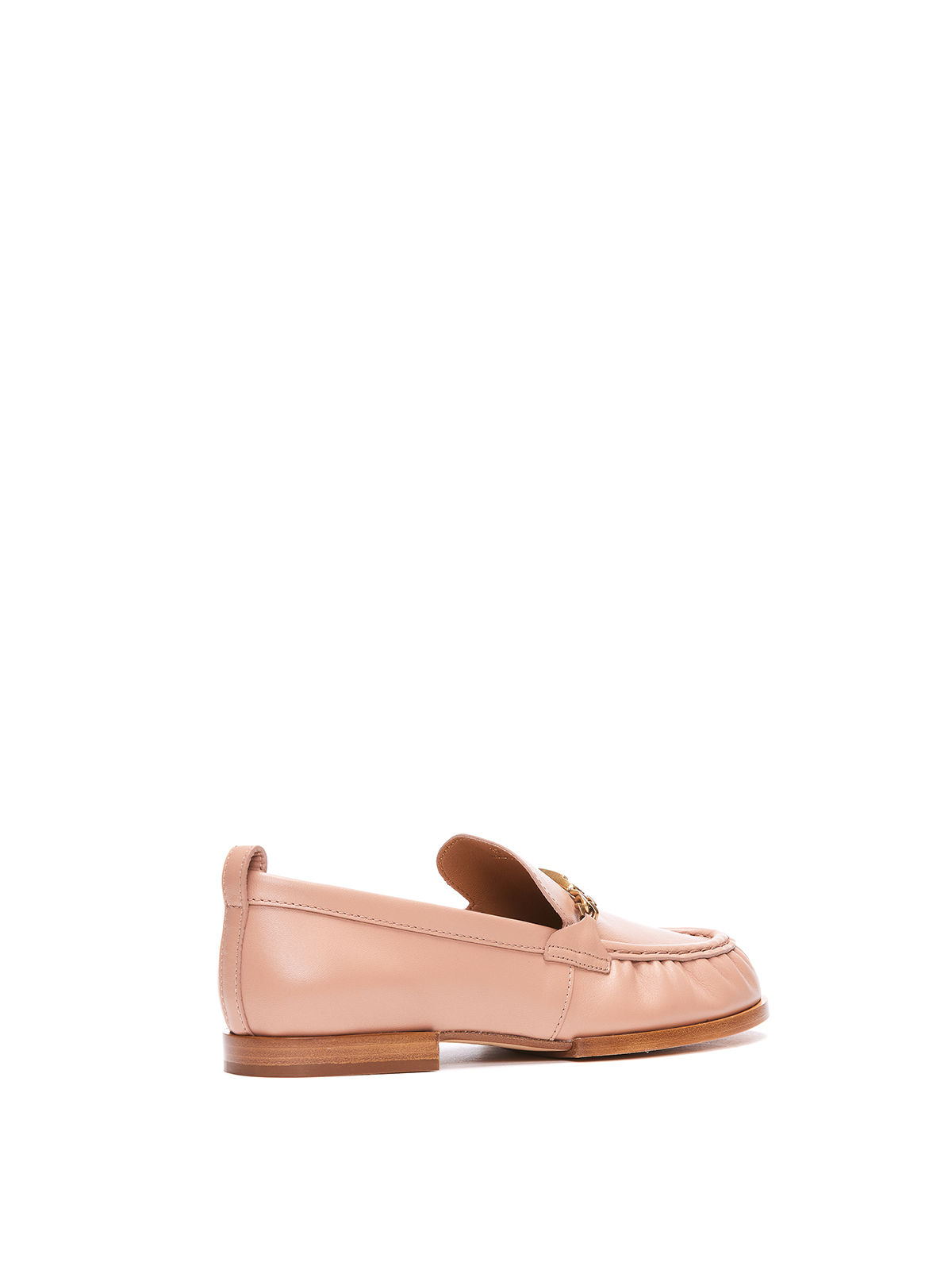 Shop Tod's Loafers In Nude & Neutrals