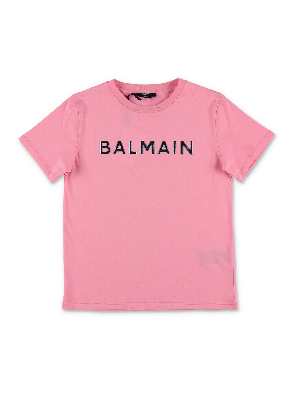 新品 BALMAIN ピンク Tシャツ XS ボタン付き Pink Designer T-shirts