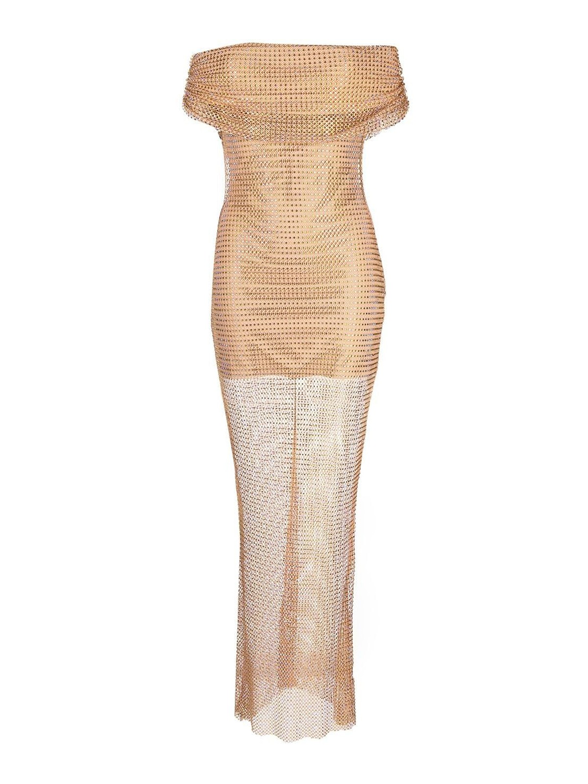 Self Portrait Rhinestone-embellished maxi-dress|SS23002XNNUD