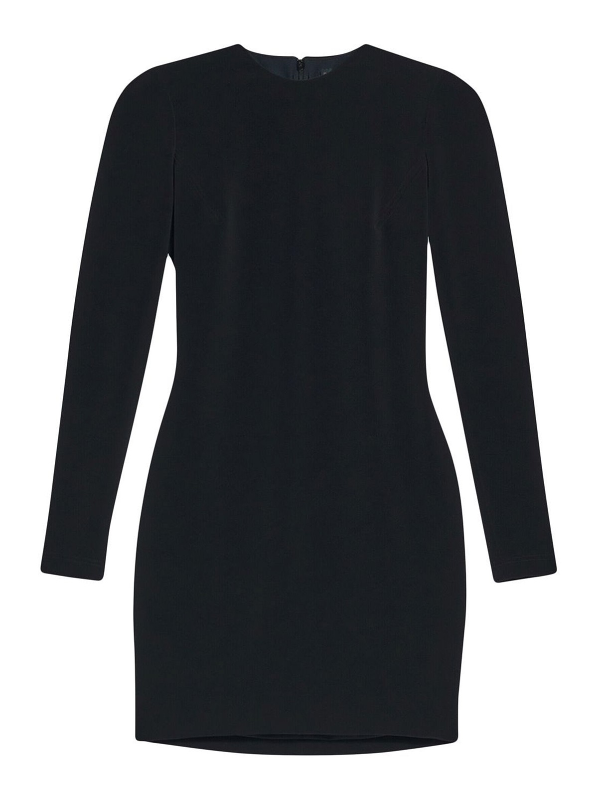 Shop Balenciaga Fitted Mini Dress In Black