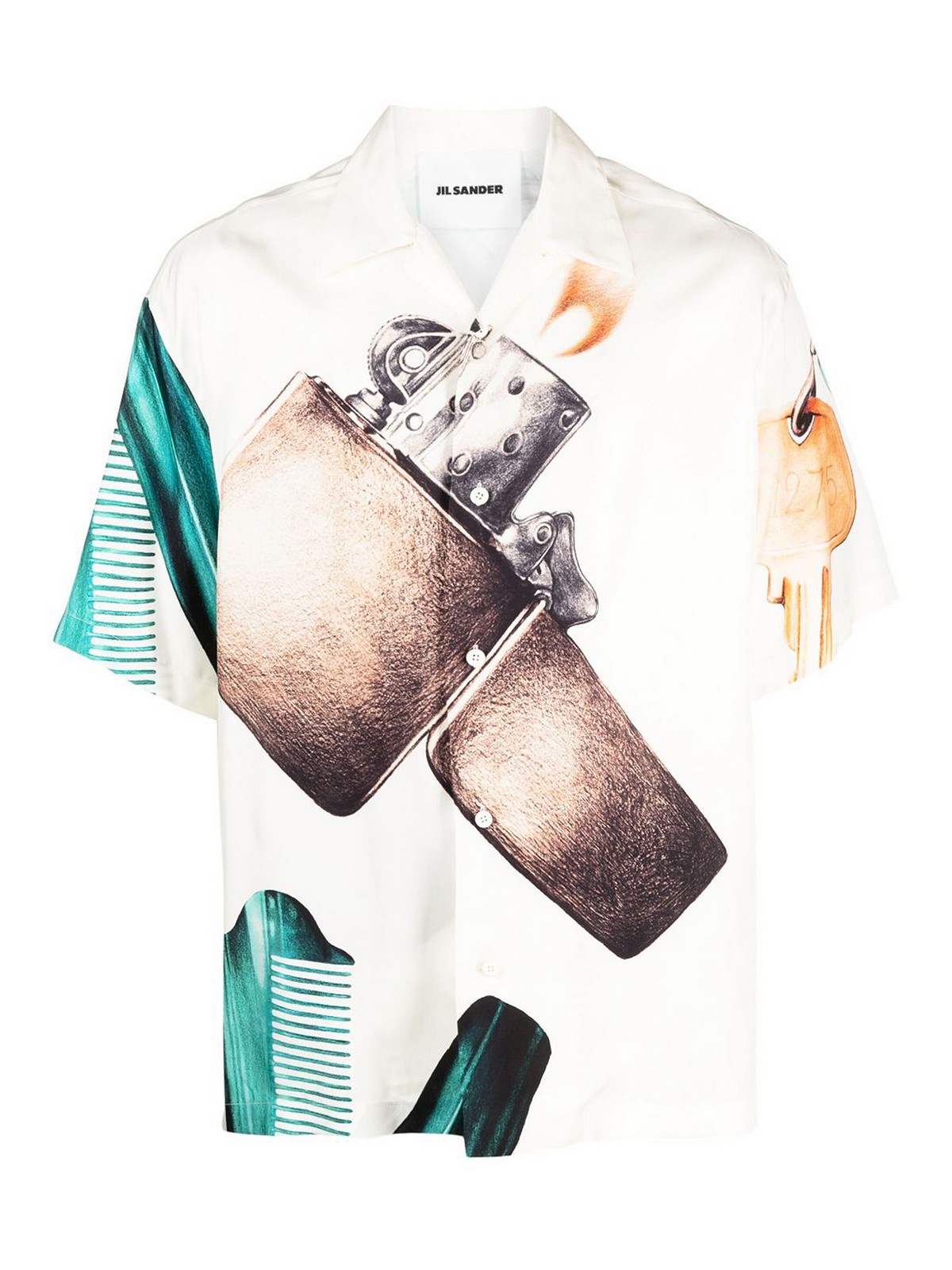 Jil Sander Graphic-print short-sleeve shirt|J22DL0134J65127283