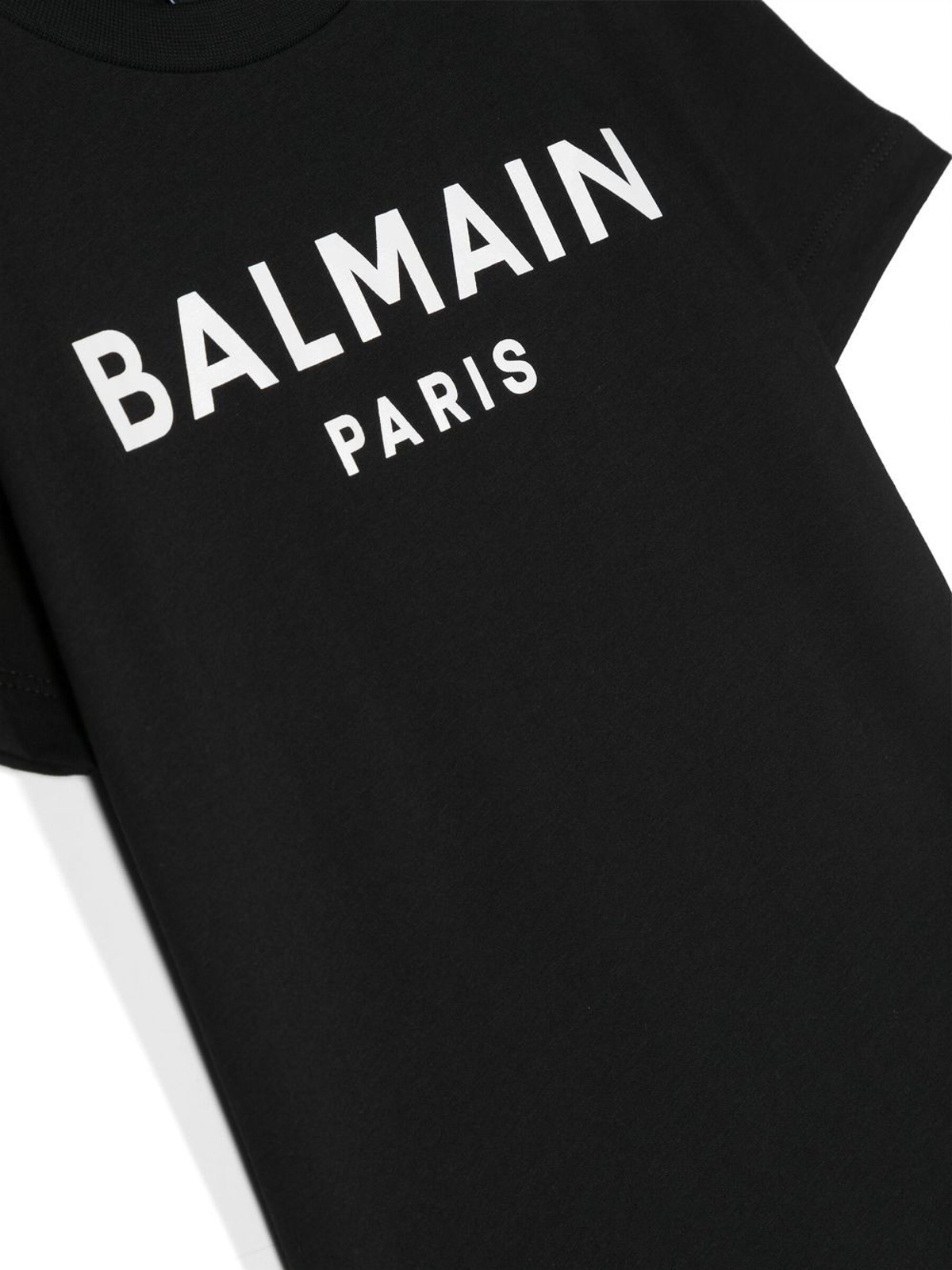 Finde på ubehagelig Stue T-shirts Balmain - Logo print t-shirt - BS8R51Z0057930BC