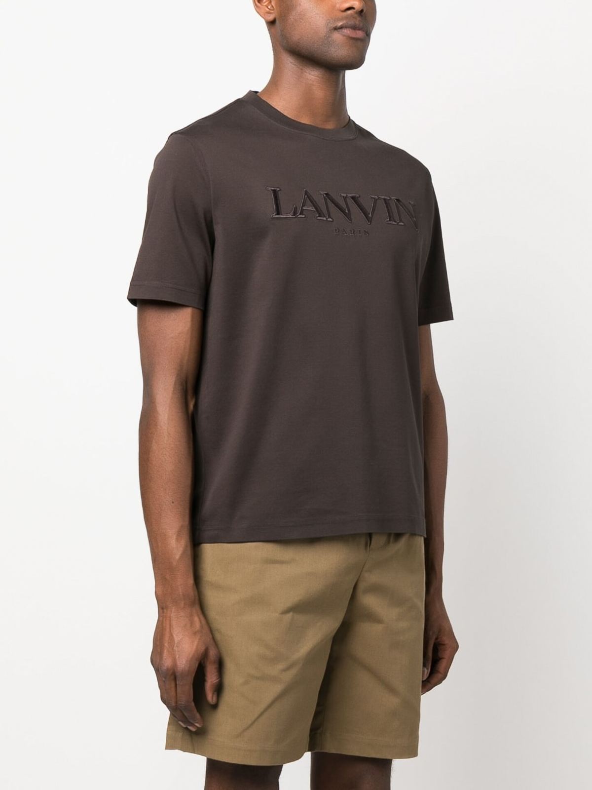 T-shirts Lanvin - Logo embroidered t-shirt - RMTS0005J208E23101