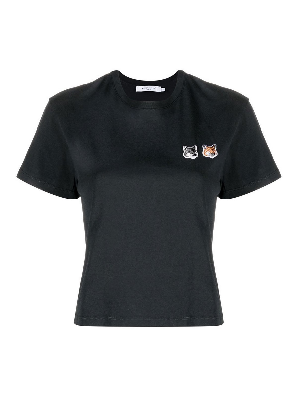 Maison Kitsuné Double fox head-patch t-shirt|JW00147KJ0008P195