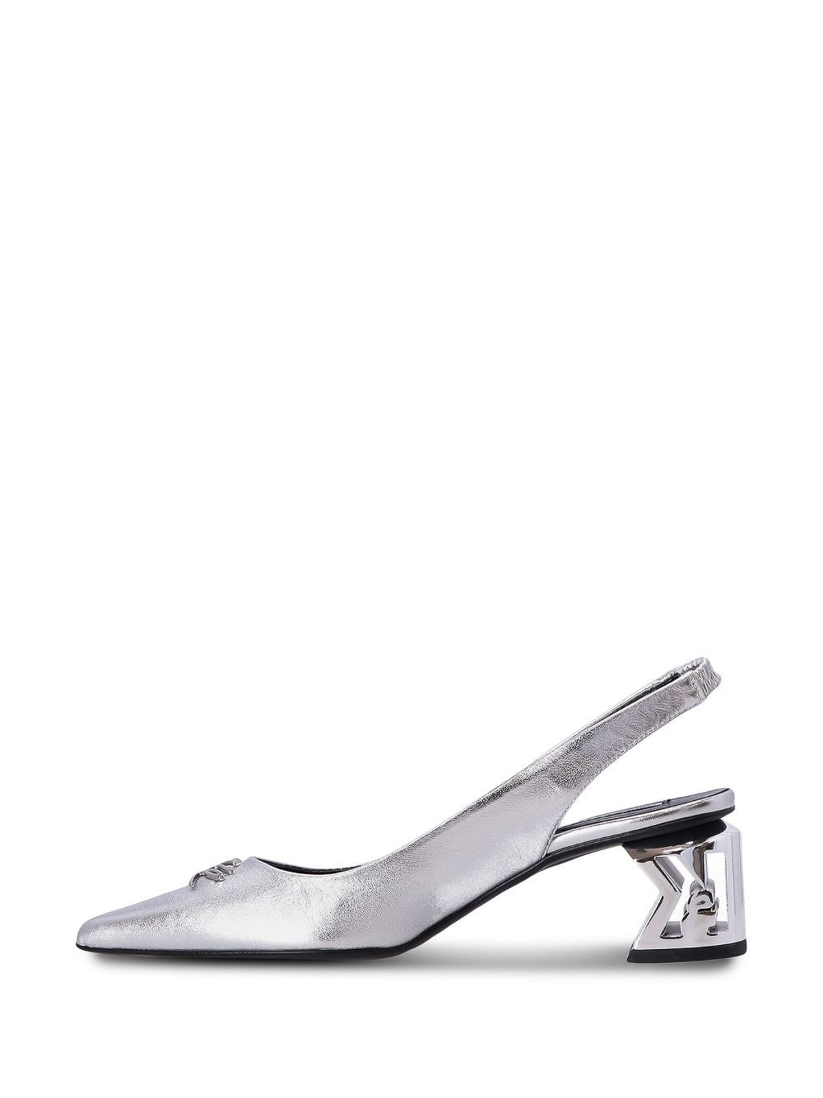 Shop Karl Lagerfeld Zapatos De Salón - Plata In Silver