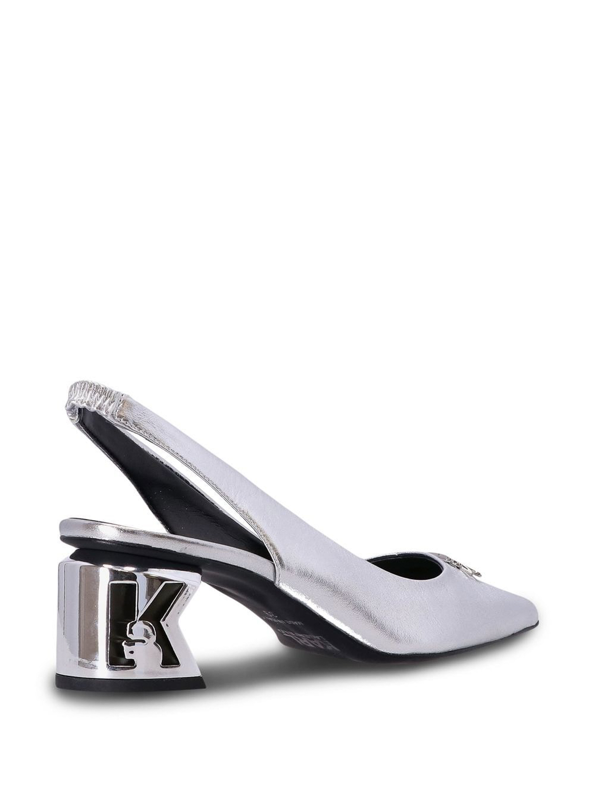 Shop Karl Lagerfeld Zapatos De Salón - Plata In Silver