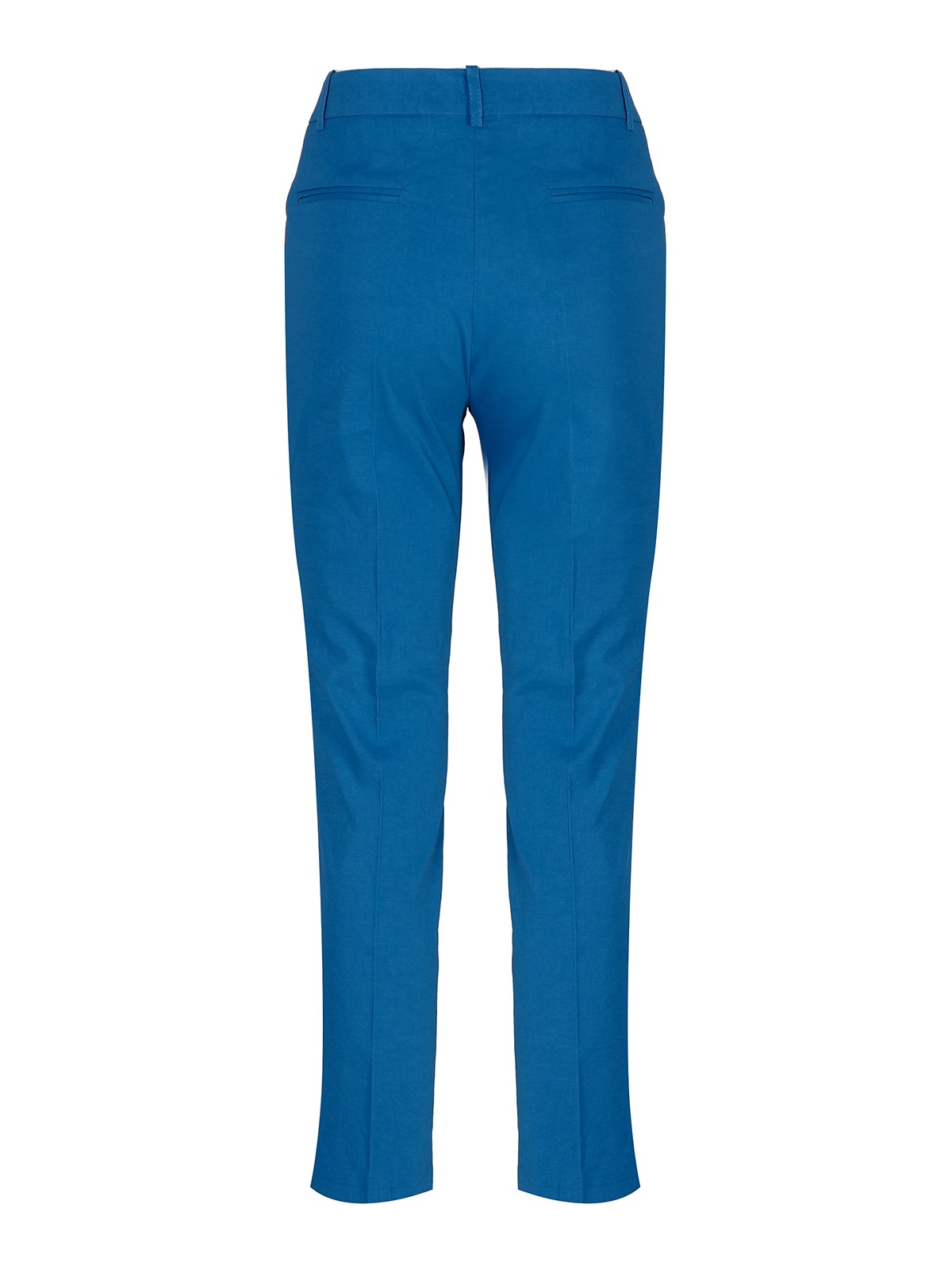 Shop Pinko Cropped Trousers In Blue