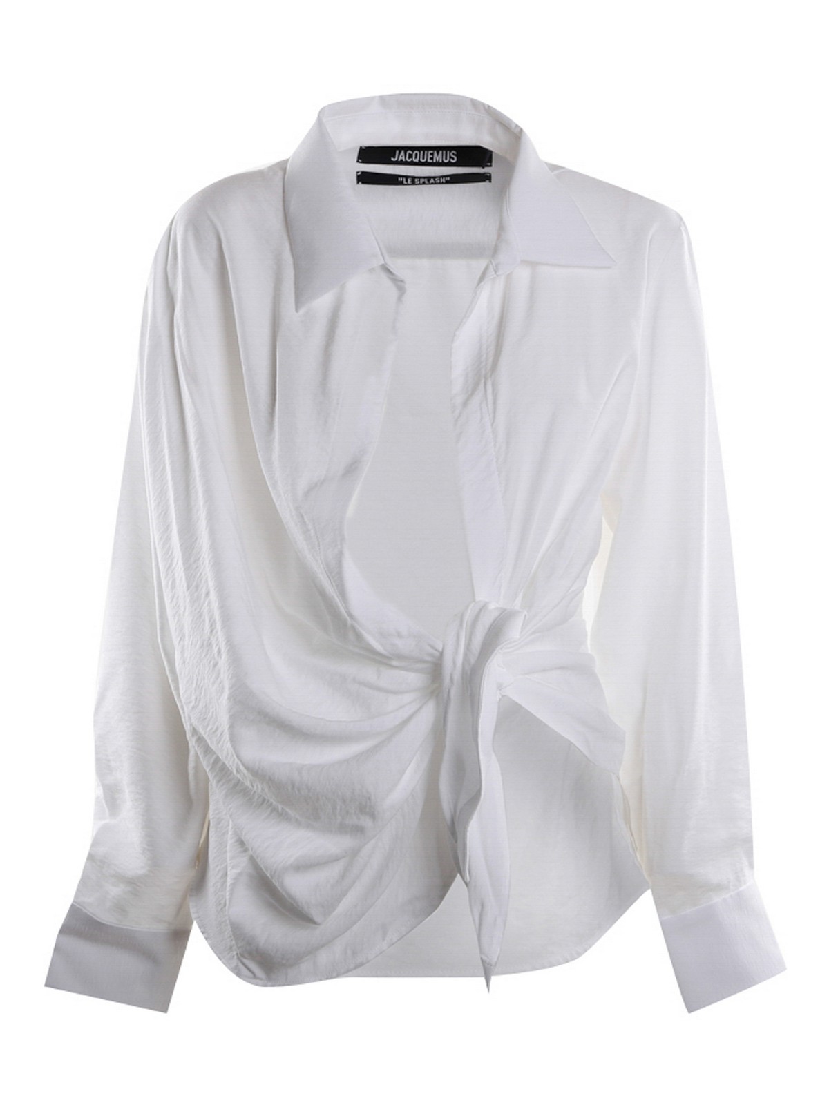 Shop Jacquemus Bahia Shirt In White