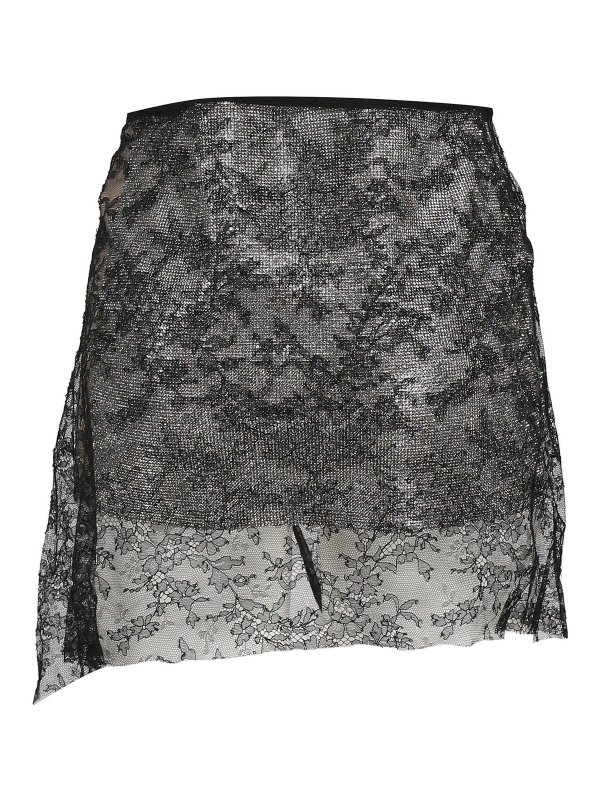 Shop Nu Skirt In Silk In Negro