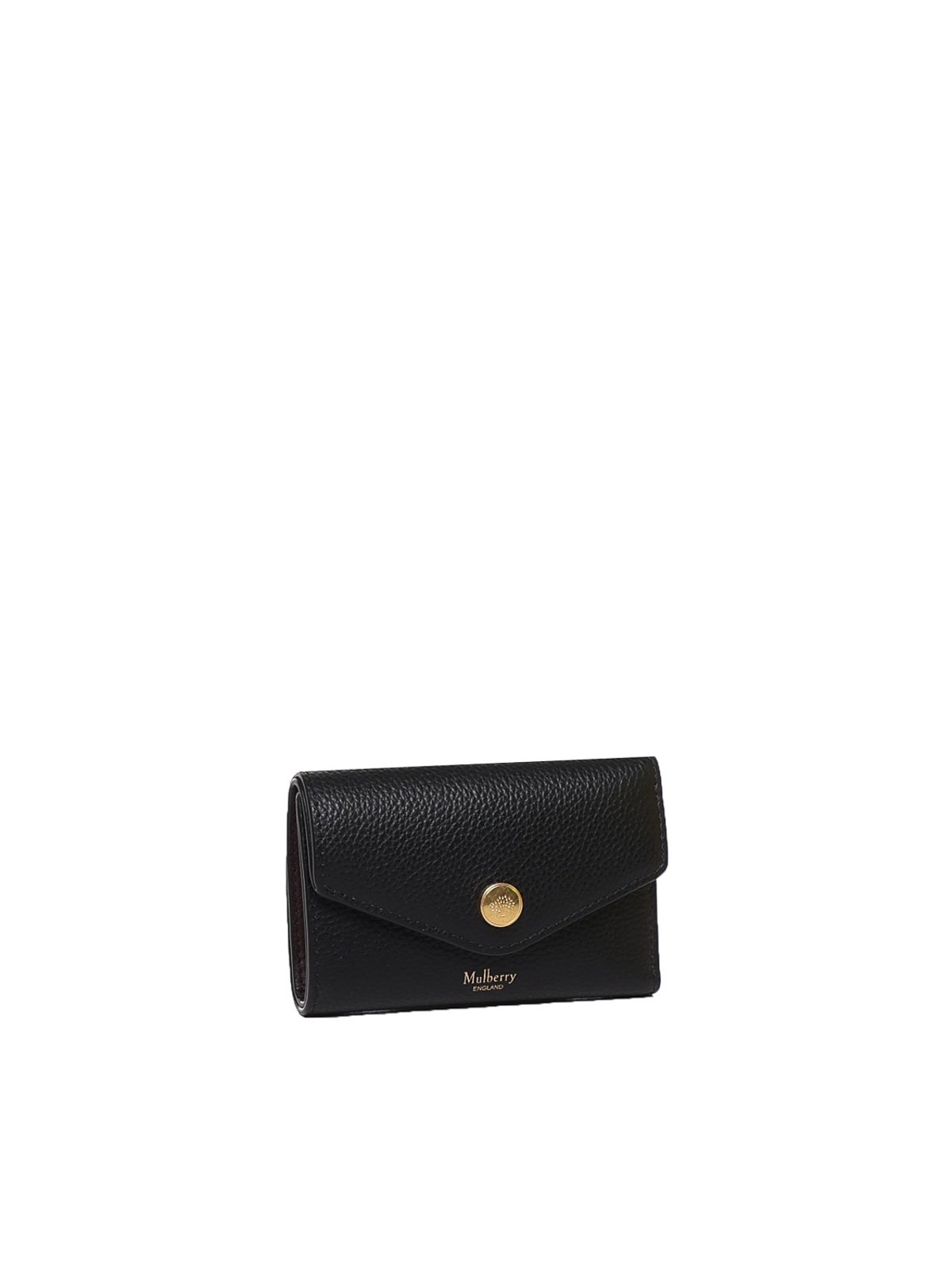 Shop Mulberry Leather Multi-card Wallet In Black