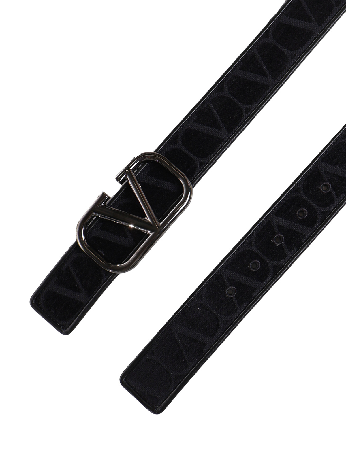 Shop Valentino Leather Belt In Negro