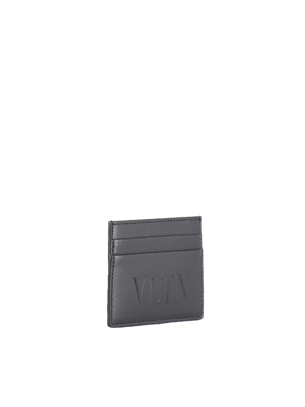 Shop Valentino Vltn Card Holder In Negro