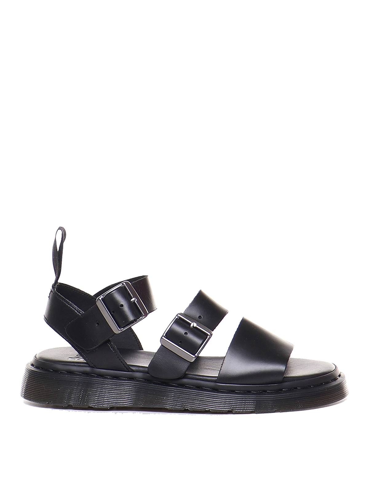 Shop Dr. Martens' Gryphon Brando Strappy Sandals In Black
