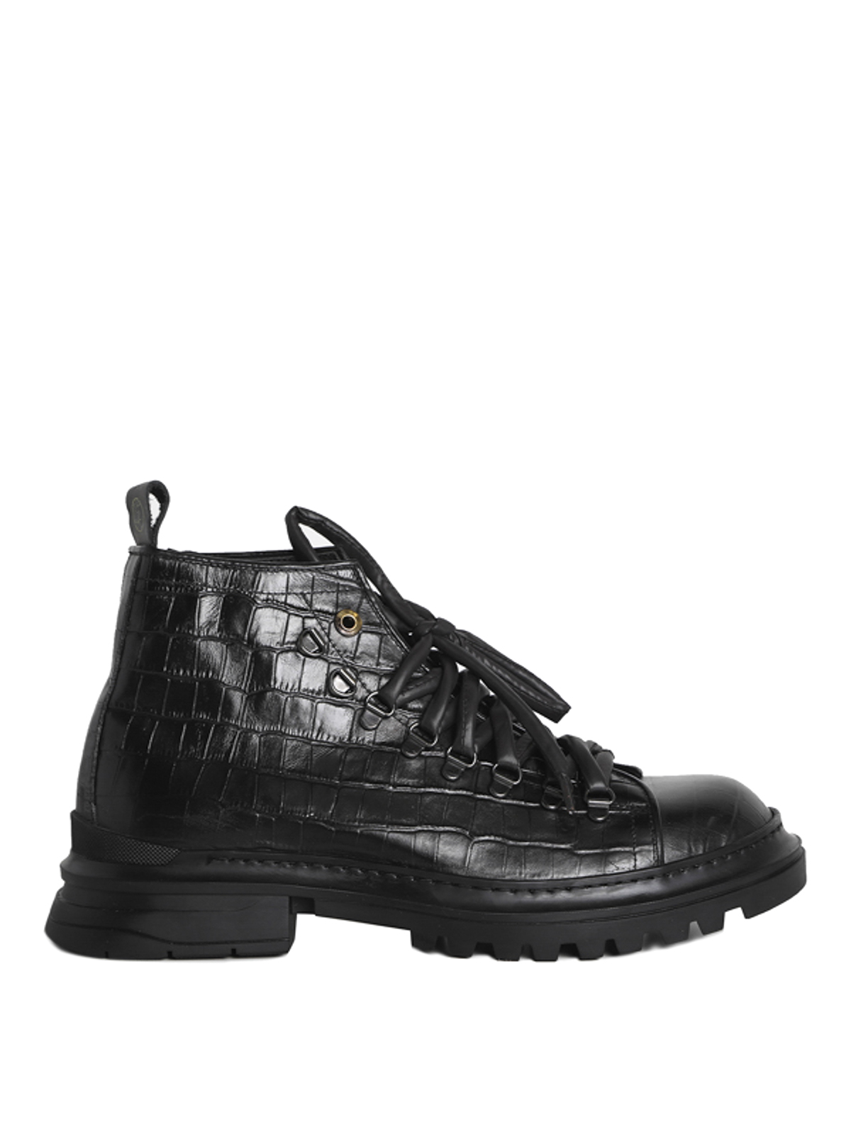Shop Giuliano Galiano Ankle Boots In Calfskin In Negro