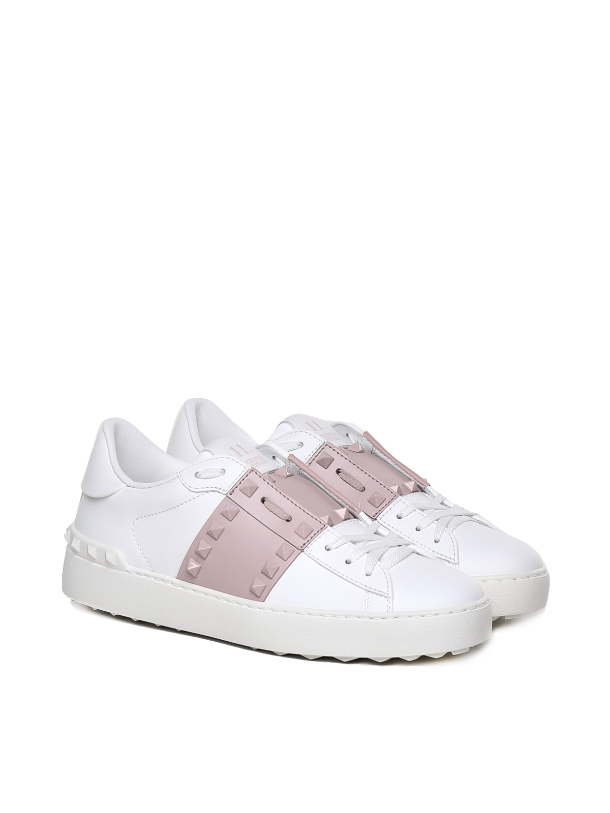 スニーカー VALENTINO GARAVANI Woman Sneakers Pink 5W2S0781BLU 834 Valentino Garavani Rockstud sneakers in calfskin