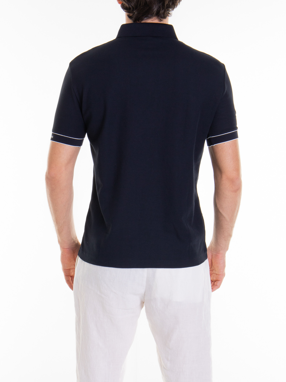 Shop Emporio Armani Polo Shirt In Blue