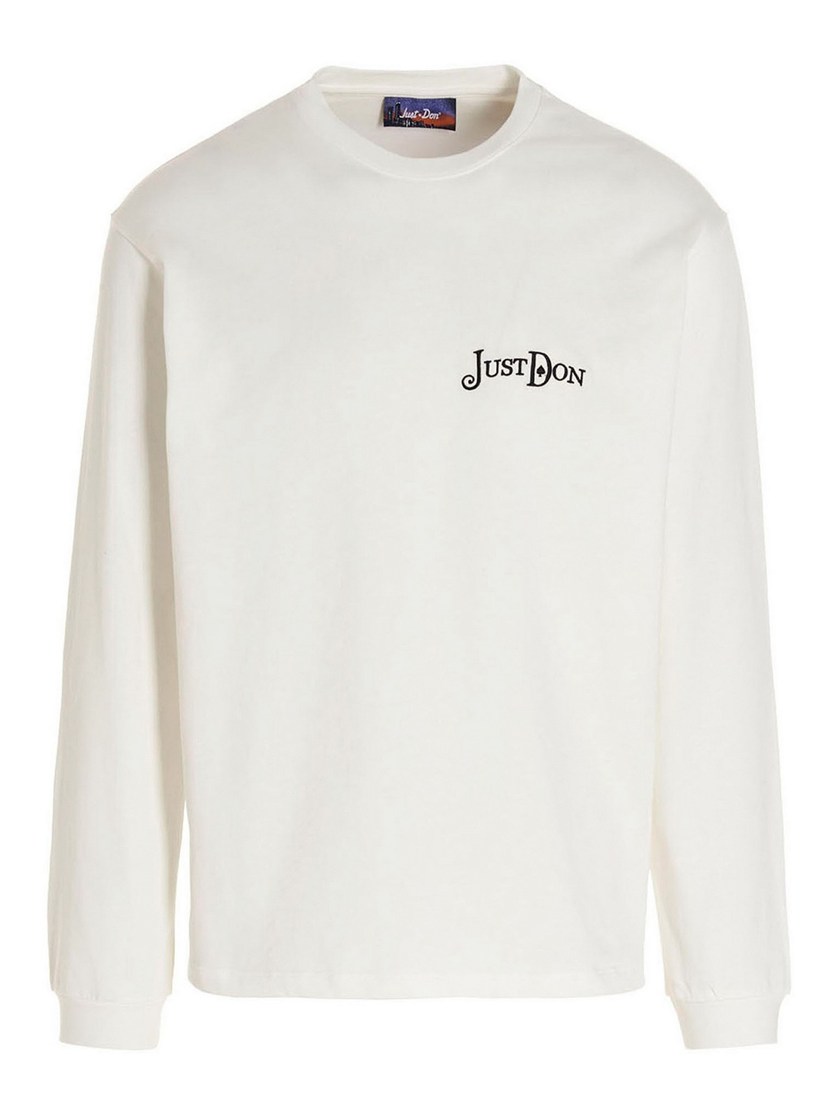 Just Don Logo Embroidery T-shirt In White