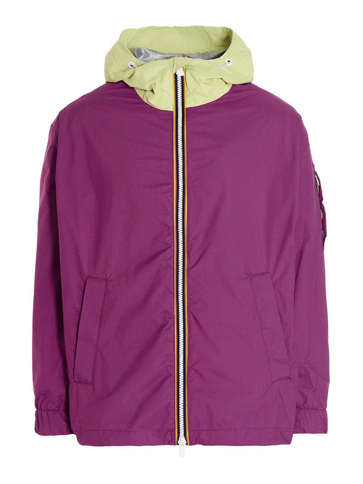 K-way Hooded Jacket In Púrpura