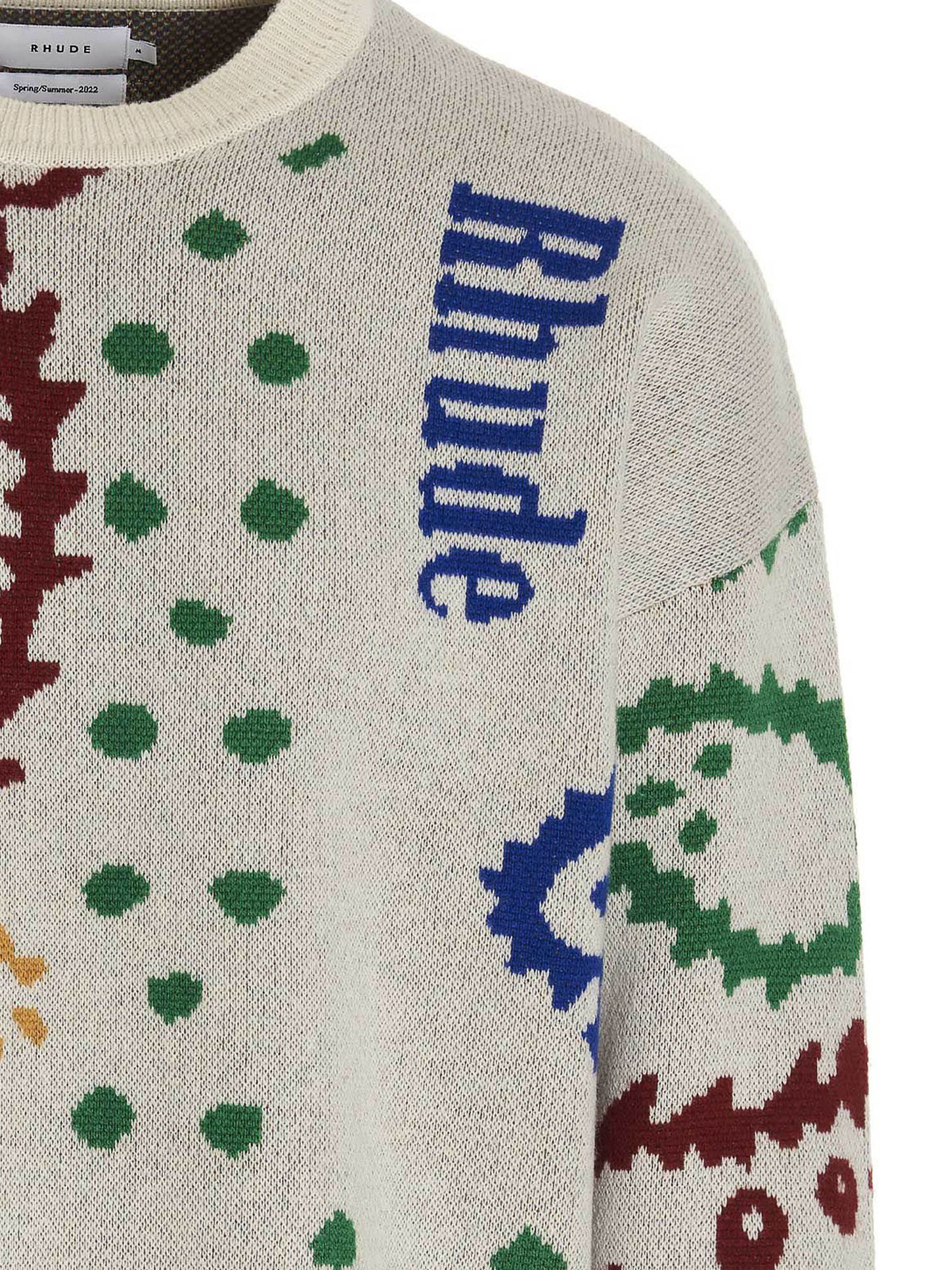 Rhude Off-white Jacquard Sweater