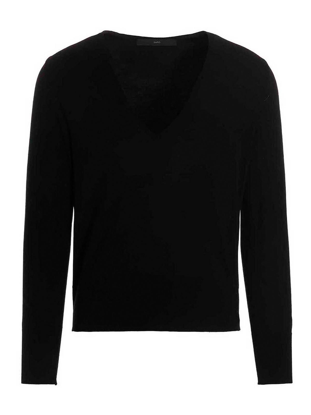 Shop Sapio Wool Sweater In Negro