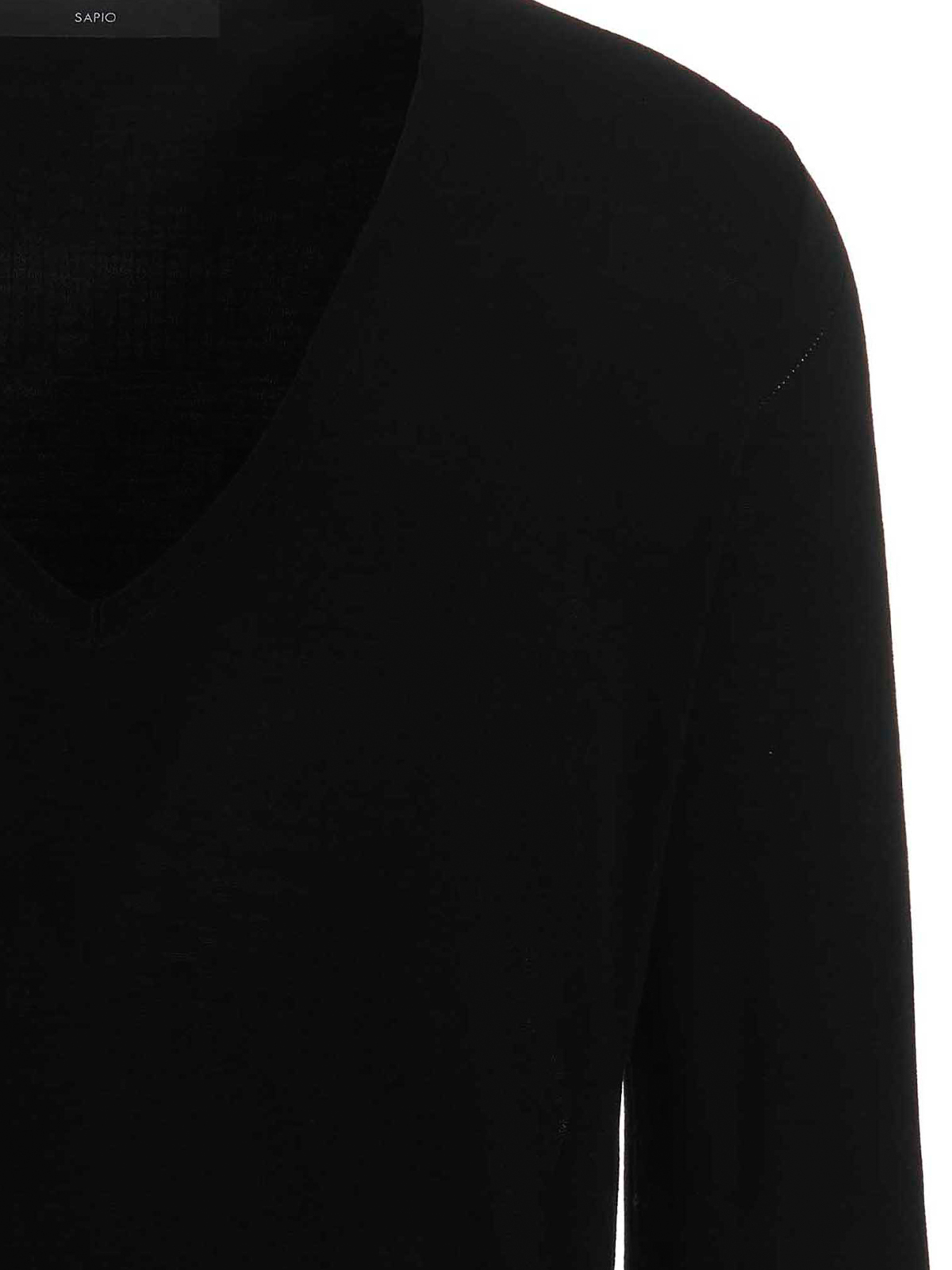 Shop Sapio Wool Sweater In Negro