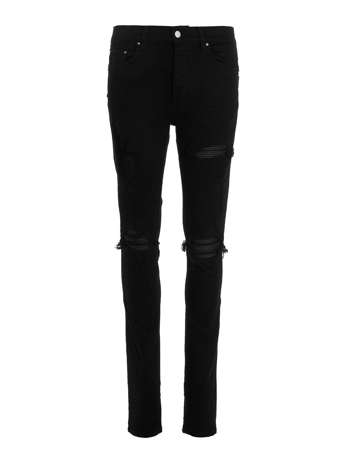 Shop Amiri Jeans Mx1 In Denim In Negro