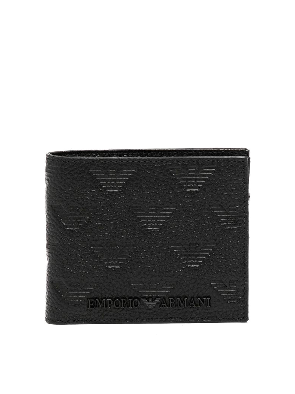 Shop E'clat Leather Wallet In Black