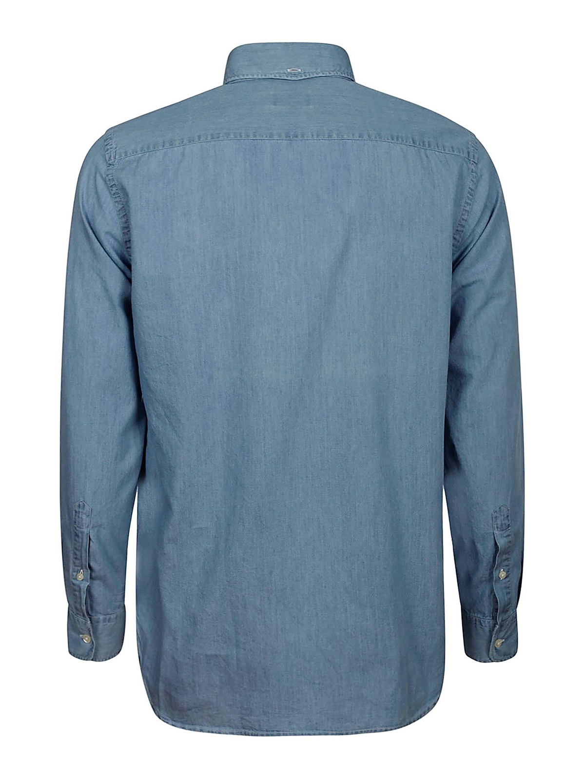 Shop Woolrich Classic Indigo Shirt In Medium Wash