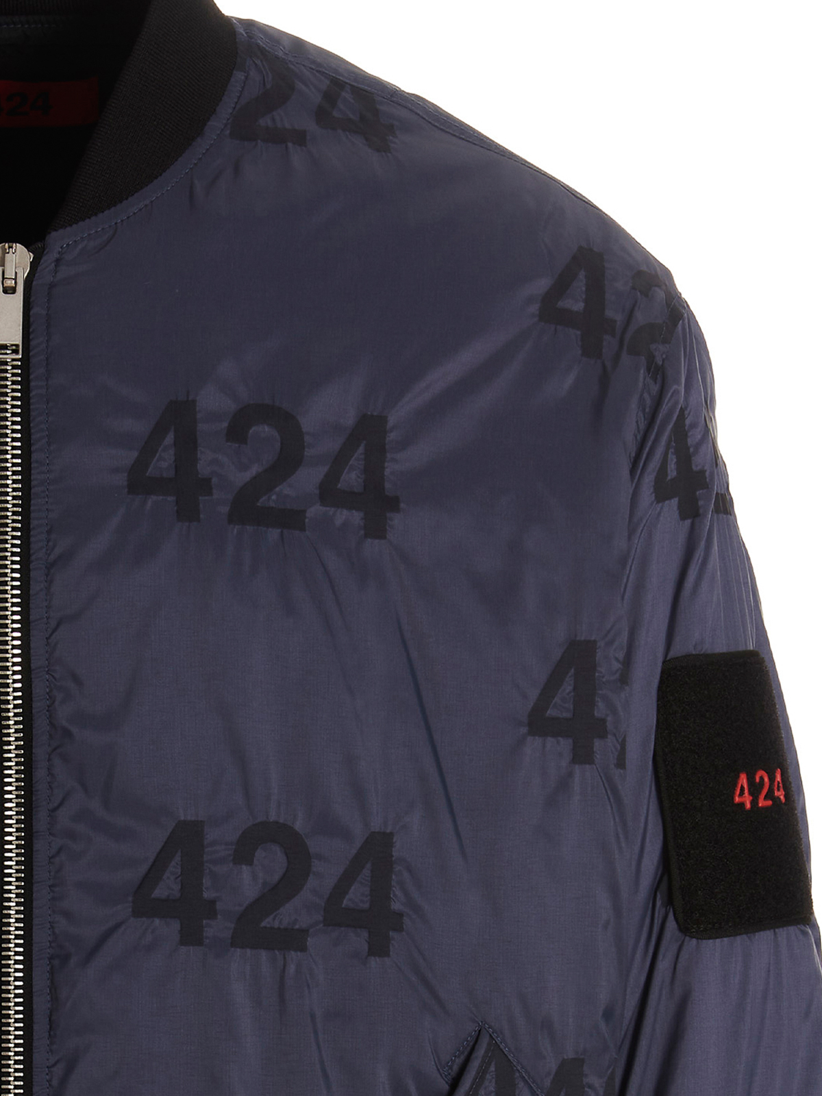 Shop 424 Reversible Logo Bomber Jacket. In Multicolor