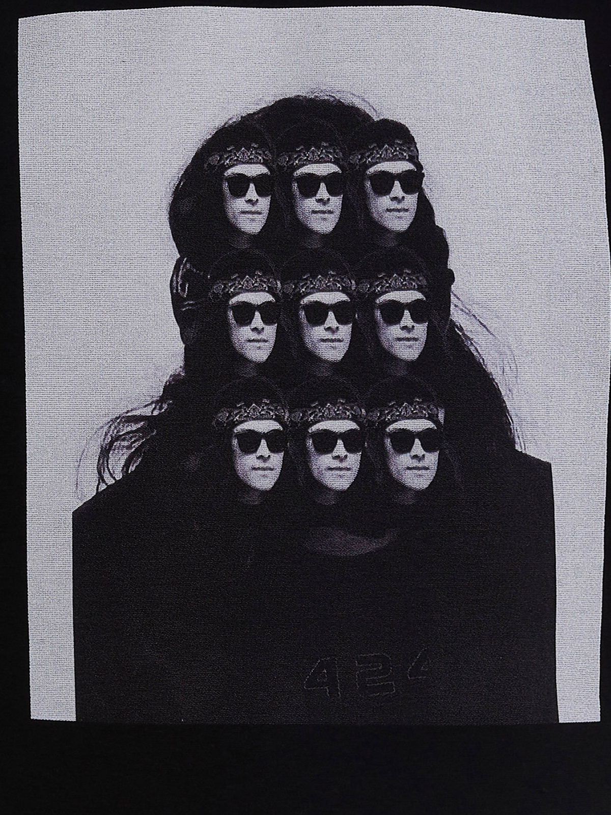Shop 424 Printed T-shirt In Black