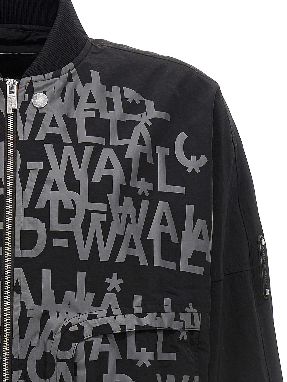 Shop A-cold-wall* Imprint Bomber Jacket In Negro