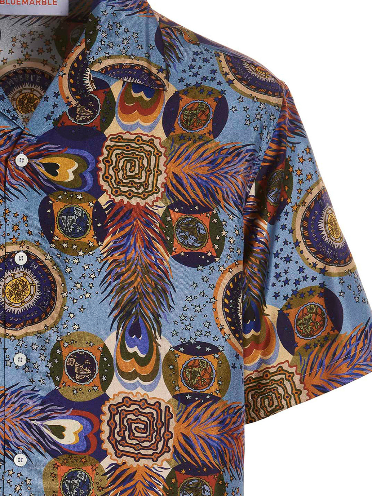 Shop Bluemarble All-over Print Shirt In Multicolour