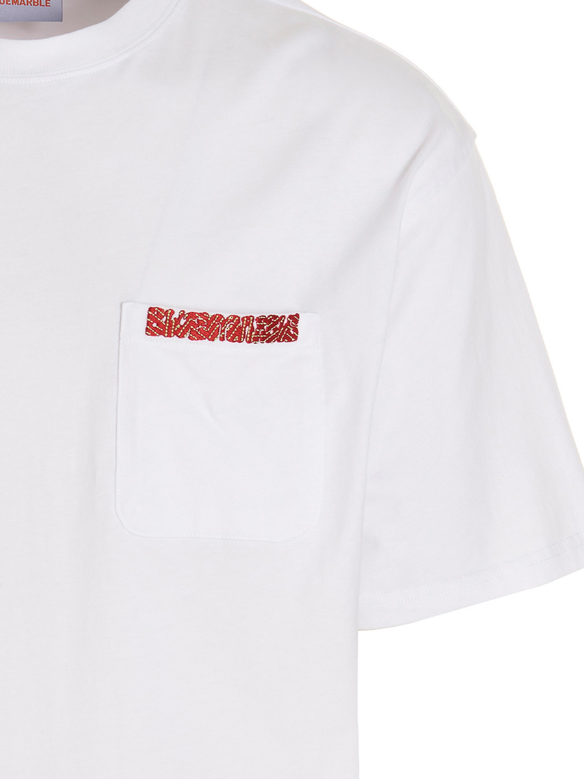 Shop Bluemarble T-shirt Mauve Pocket In White
