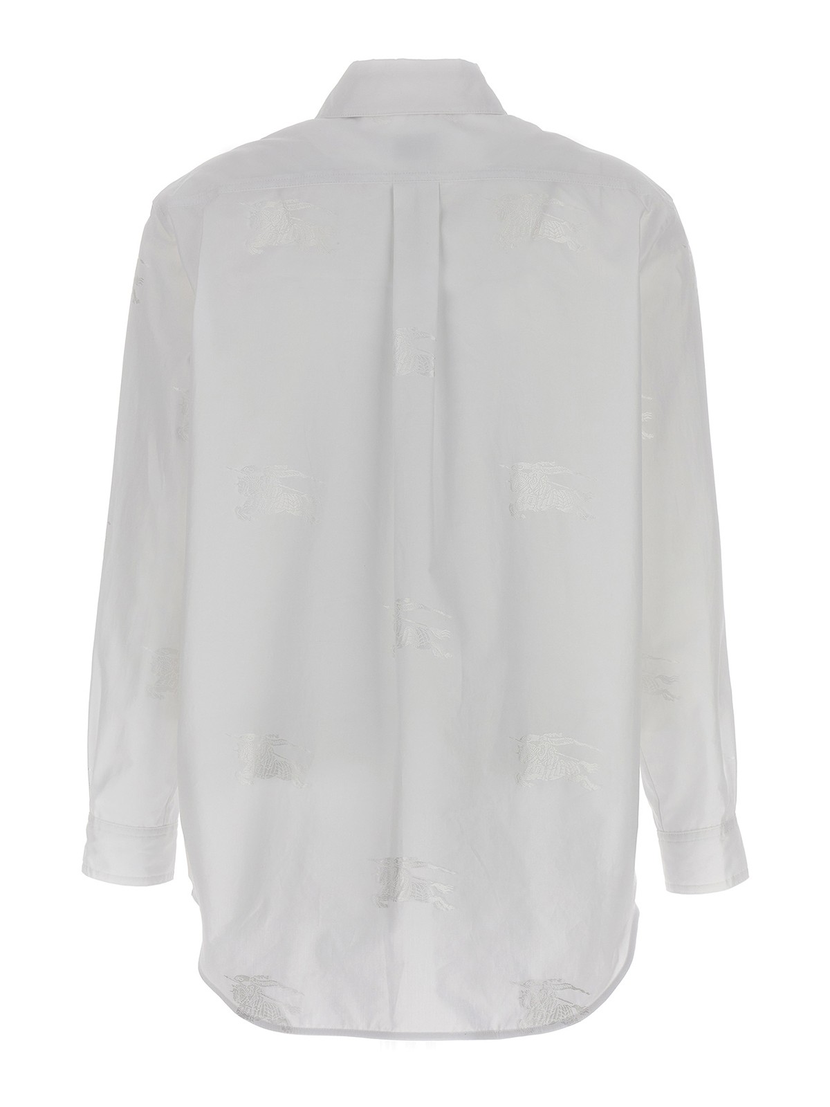 BURBERRY: cotton blend shirt - White  Burberry shirt 8067848 online at