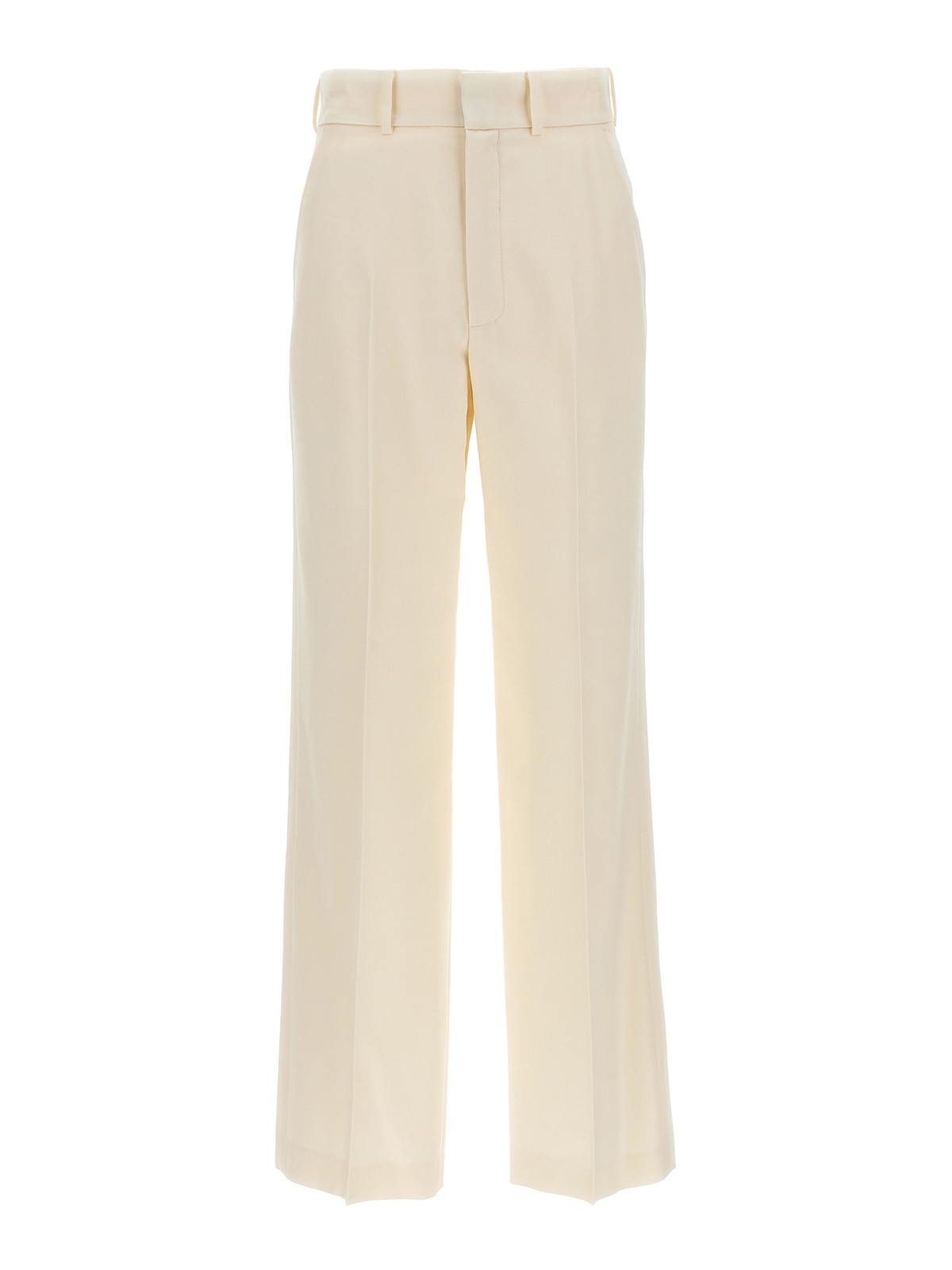 Shop Casablanca Flare Gabardine Pants In White