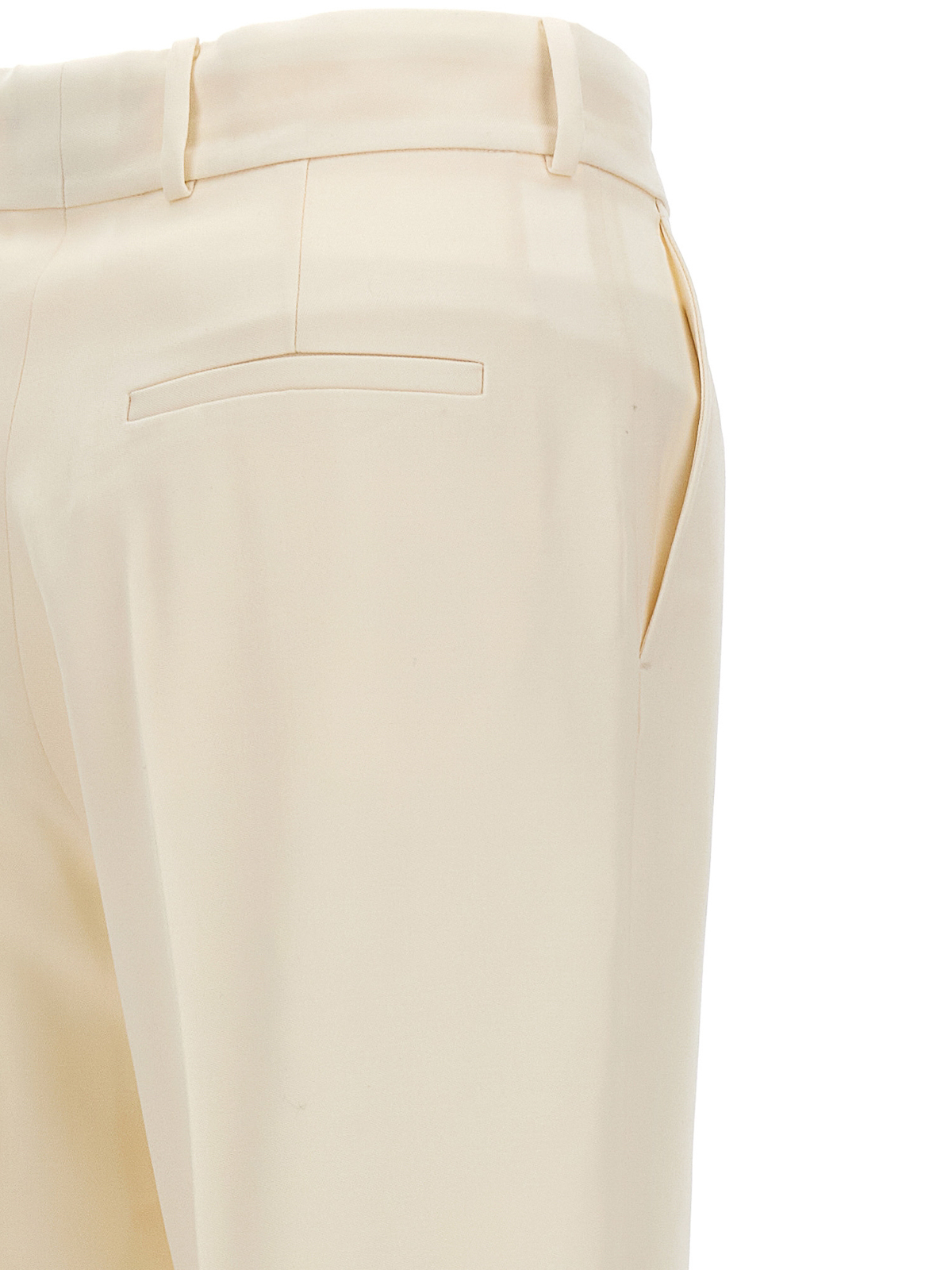 Shop Casablanca Flare Gabardine Pants In White