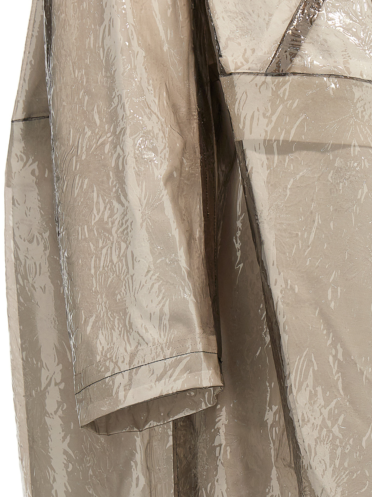 Shop Comme Des Garçons Oversize Texture Trench Coat In Grey