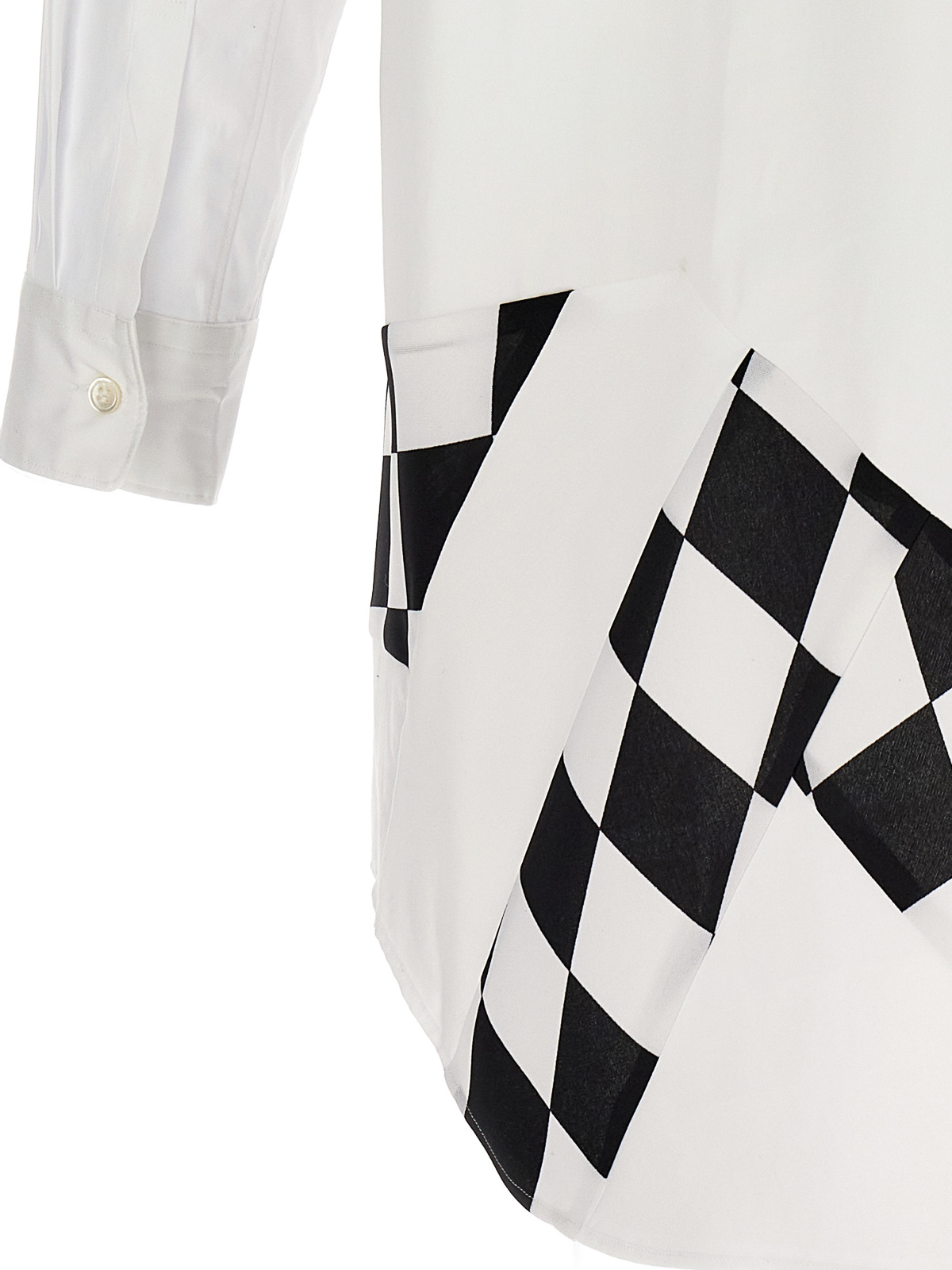 Shop Comme Des Garcons Hommes Plus Checkerboard Shirt In Blanco