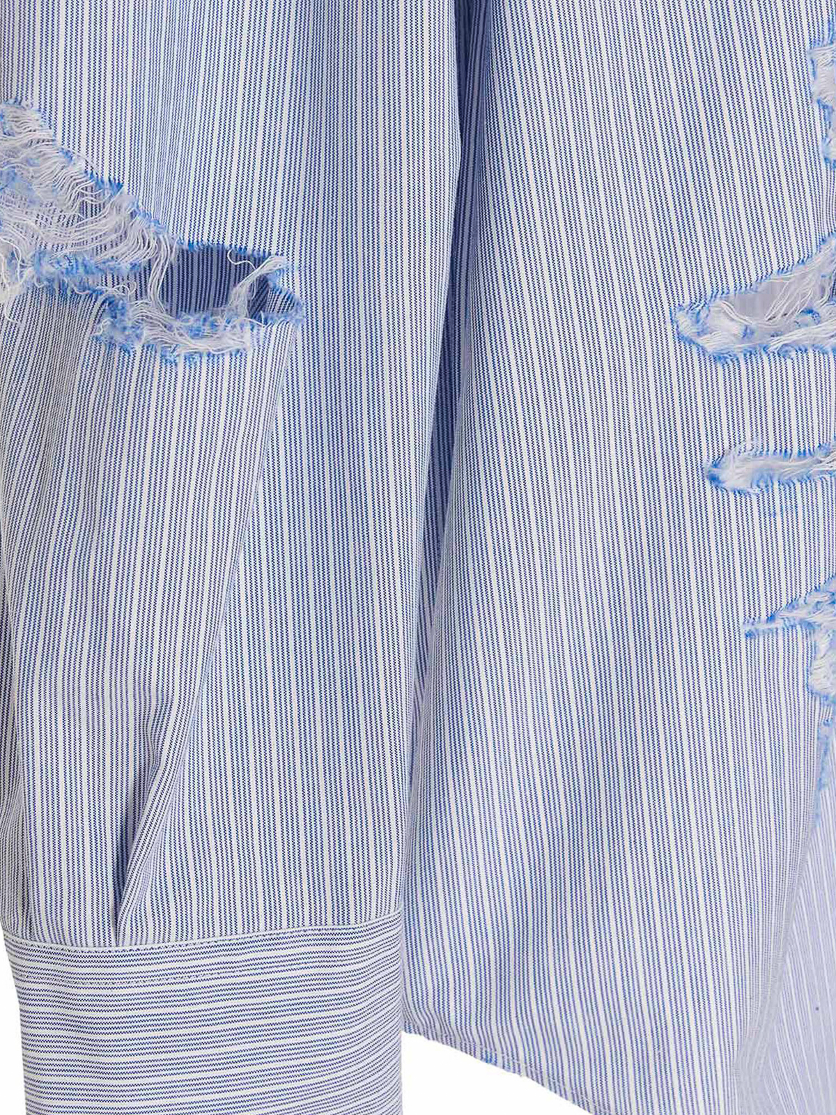 Shirts Doublet - destroyed striped shirt - 23SS17SH114BLUEWHITE