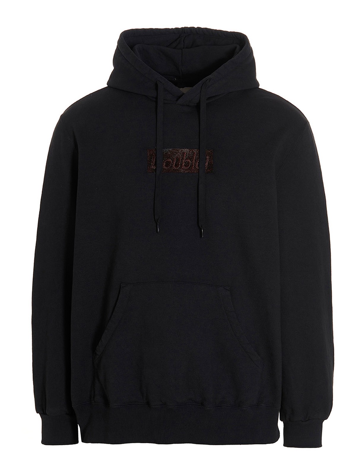 Shop Doublet Polyurethane Embroidery Hoodie In Negro