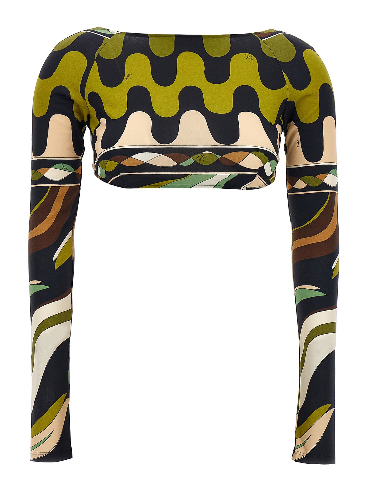 Tops & Tank tops Emilio Pucci - Cut-out print cropped top